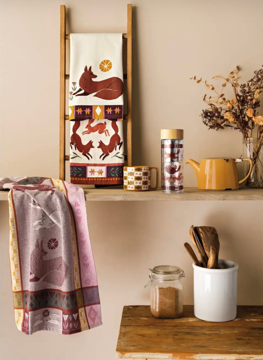 Folktale Fox & Hare Tea Towel