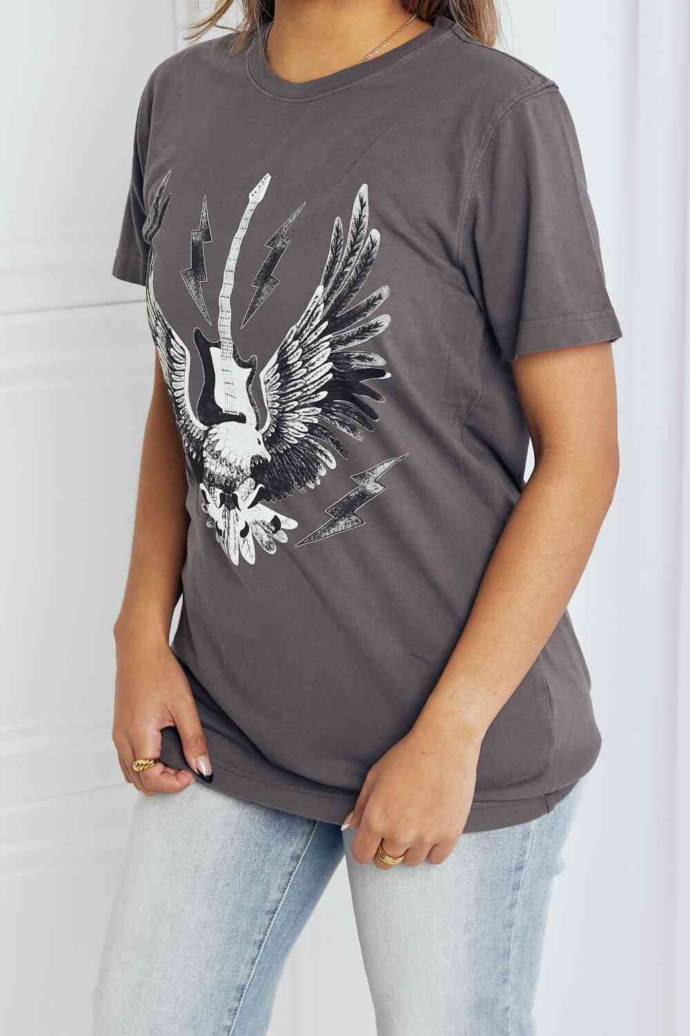 mineB Eagle Graphic Tee Shirt