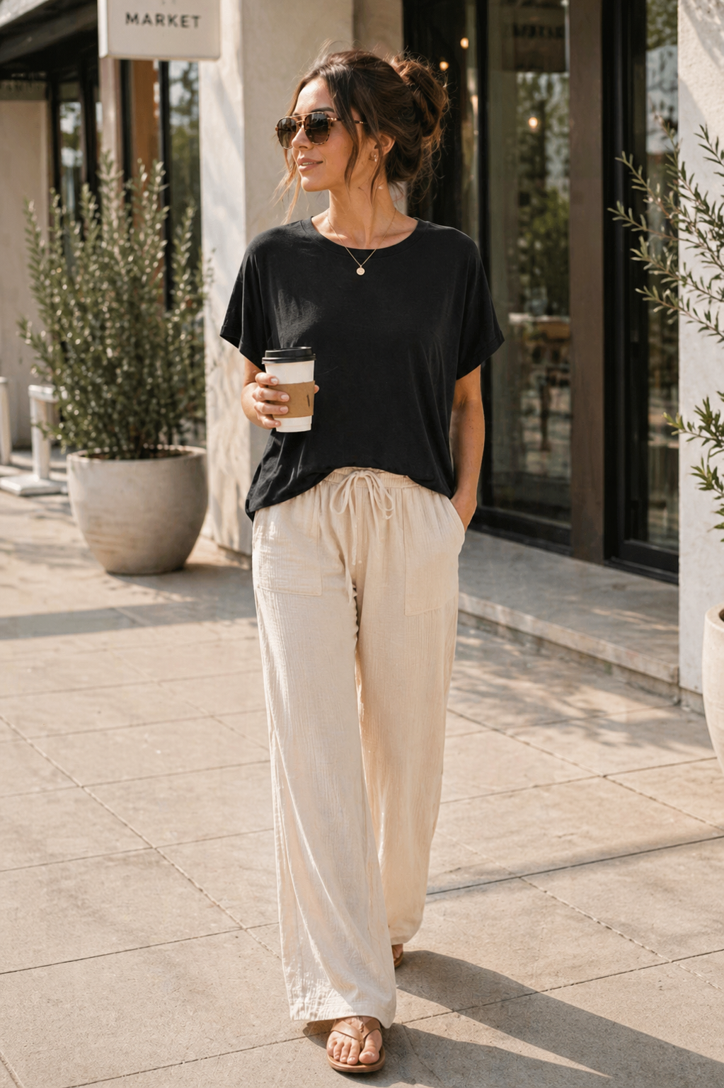 Zenana Round Neck Short Sleeve Cropped T-Shirt
