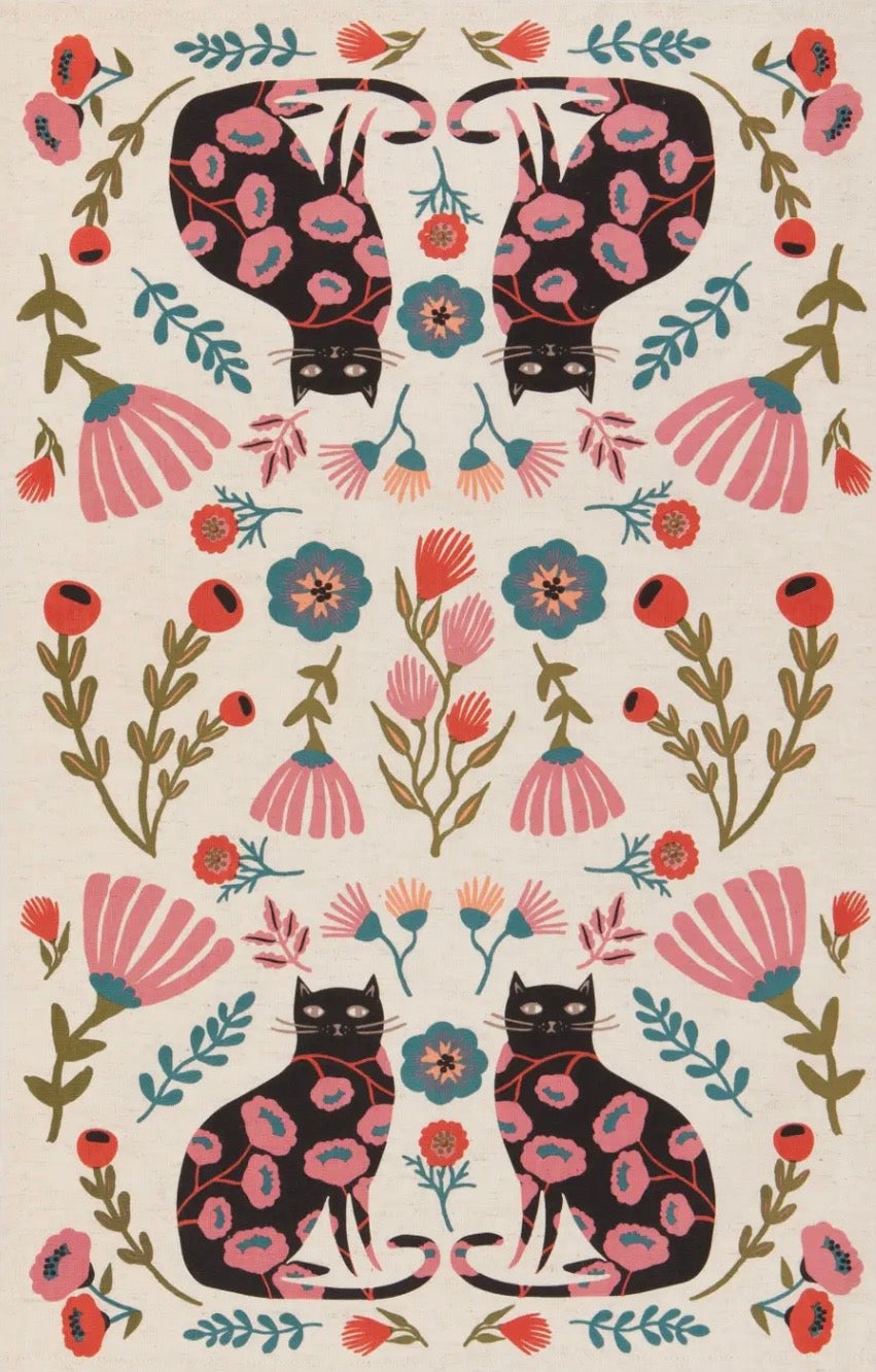 Catbloom Tea Towels – Set of 2.
