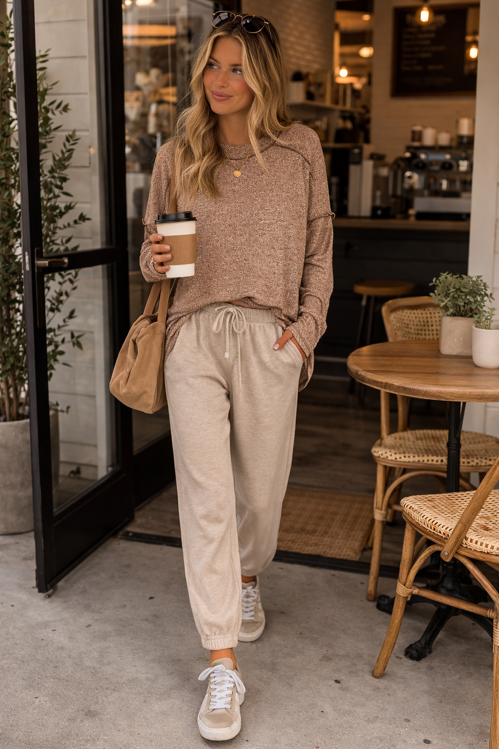 Coastal Coffee Knit Pullover