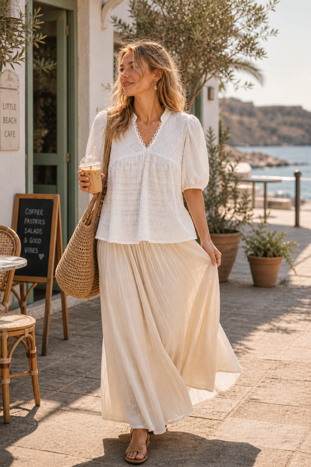 Textured Puff Sleeve Blouse| Unger