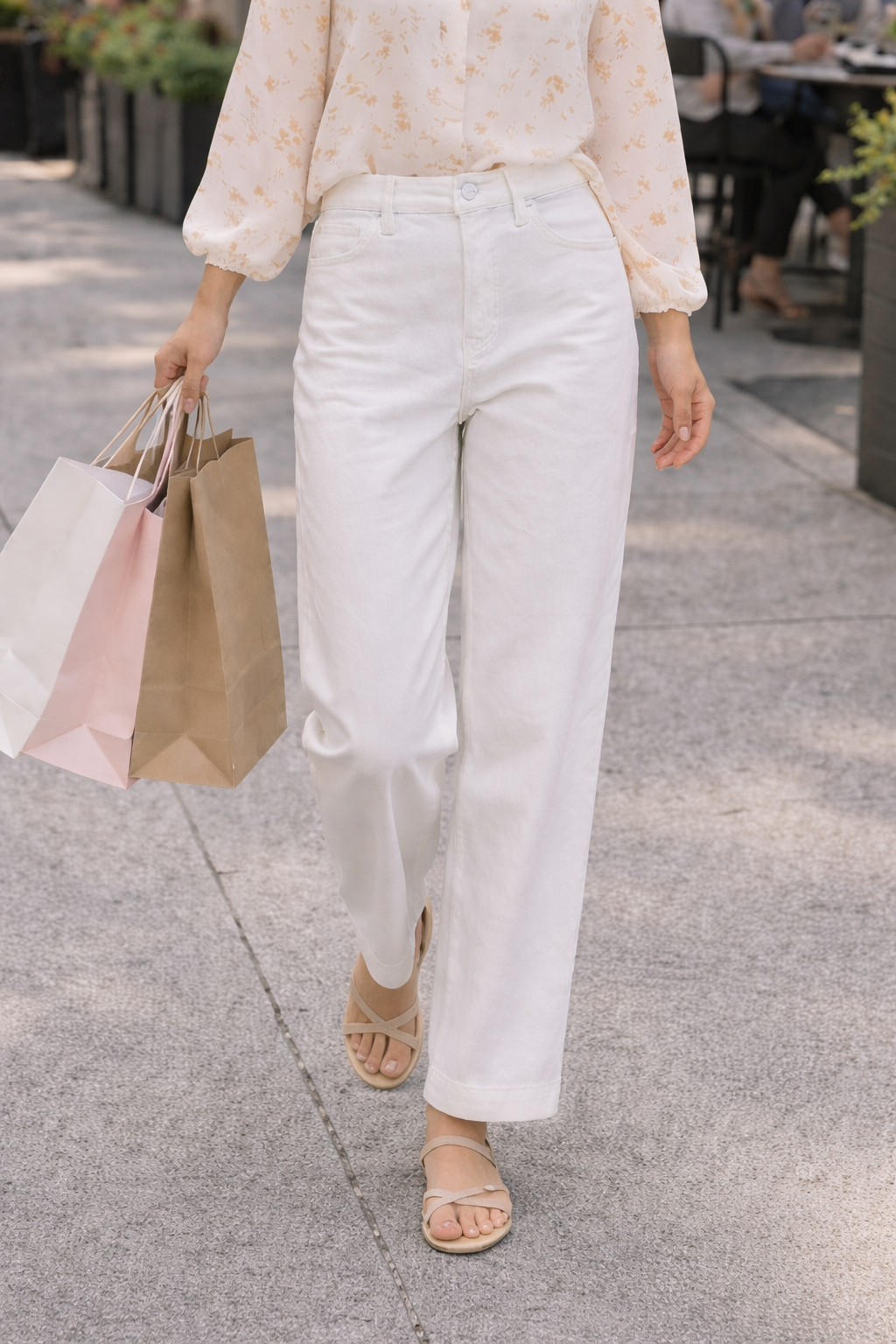 High Rise Wide Baggy Pants | RISEN