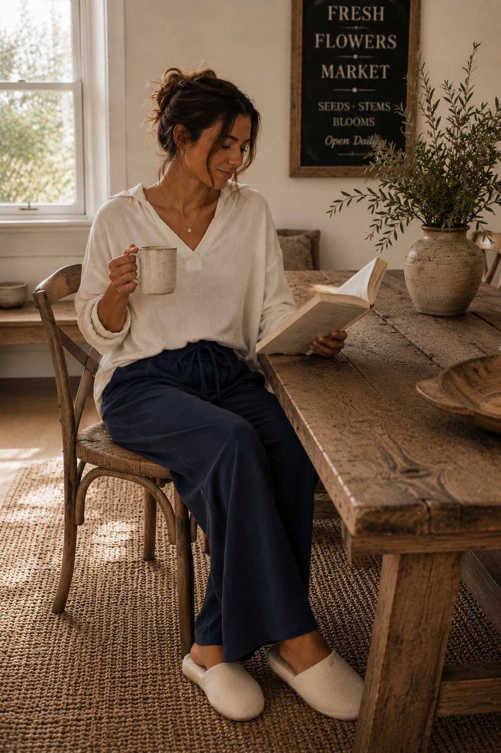Zenana French Terry Wide Leg Sweatpants