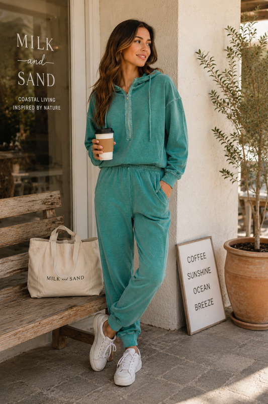 Zenana Enzyme Washed French Terry Jumpsuit