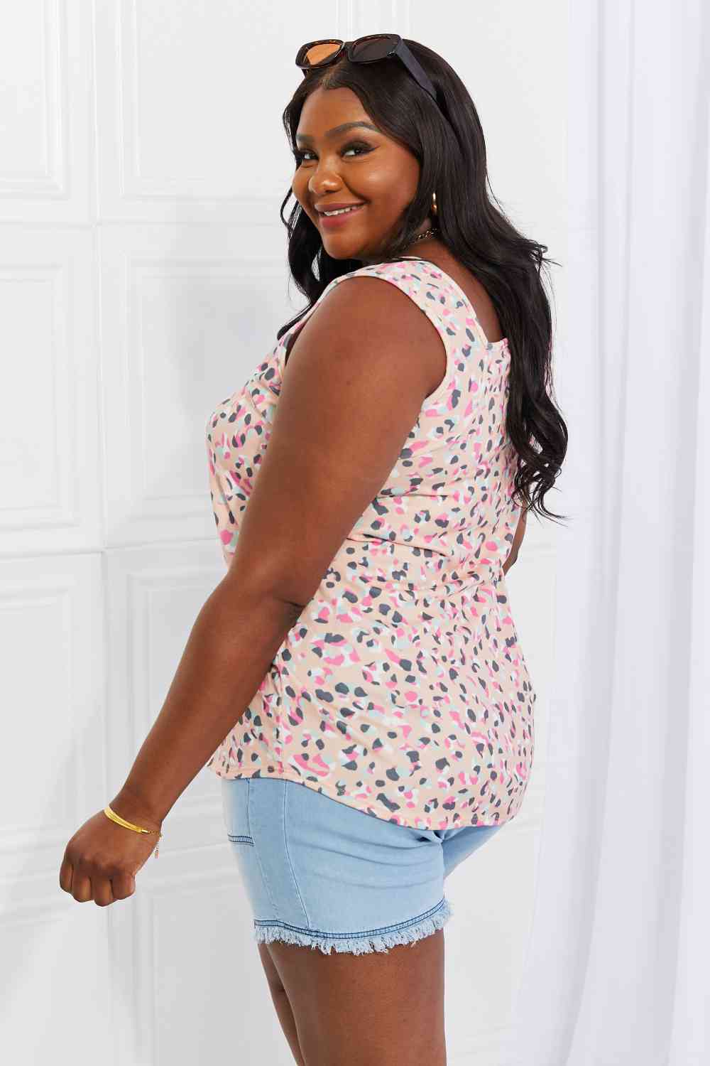 Heimish Printed Sleeveless Top