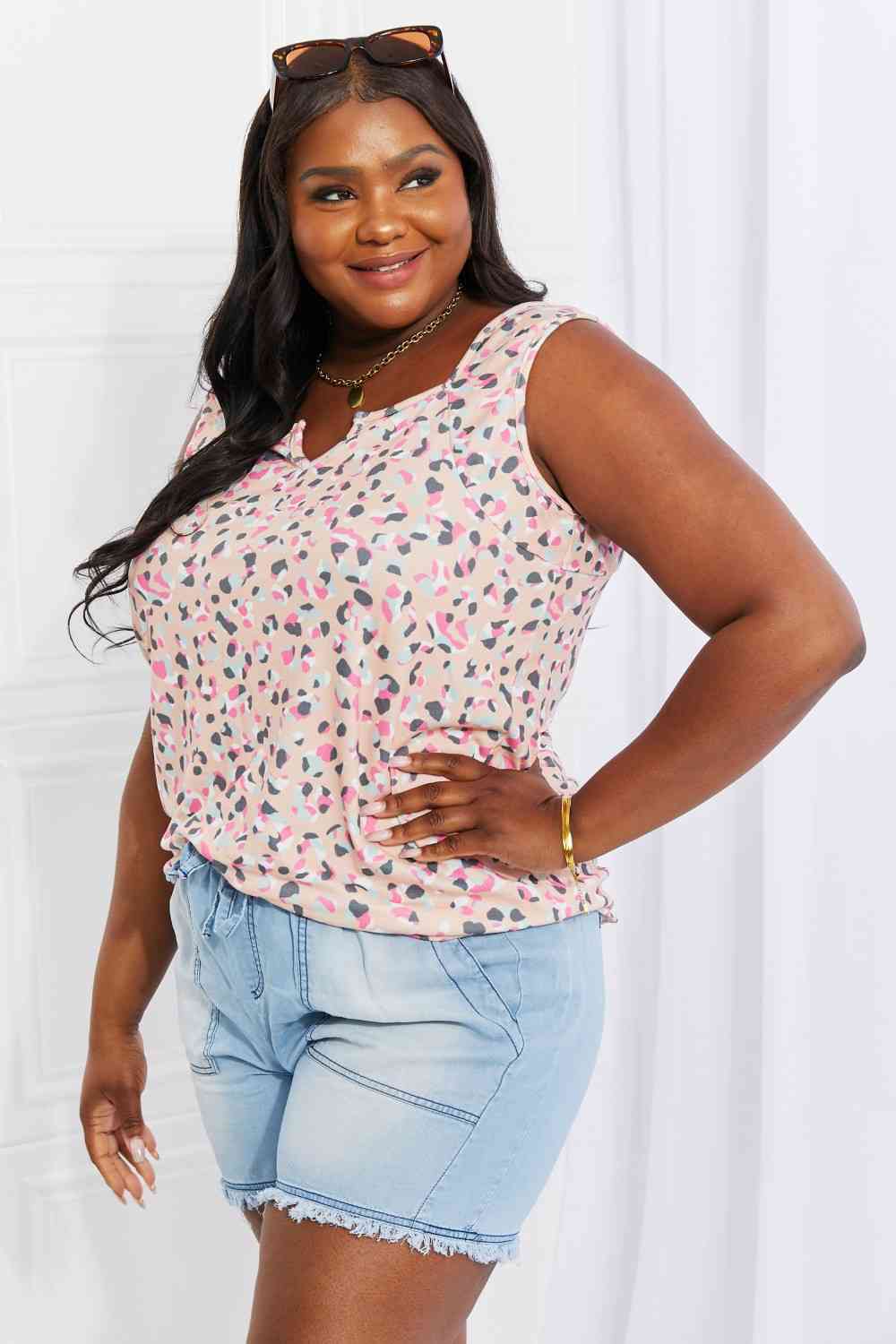Heimish Printed Sleeveless Top