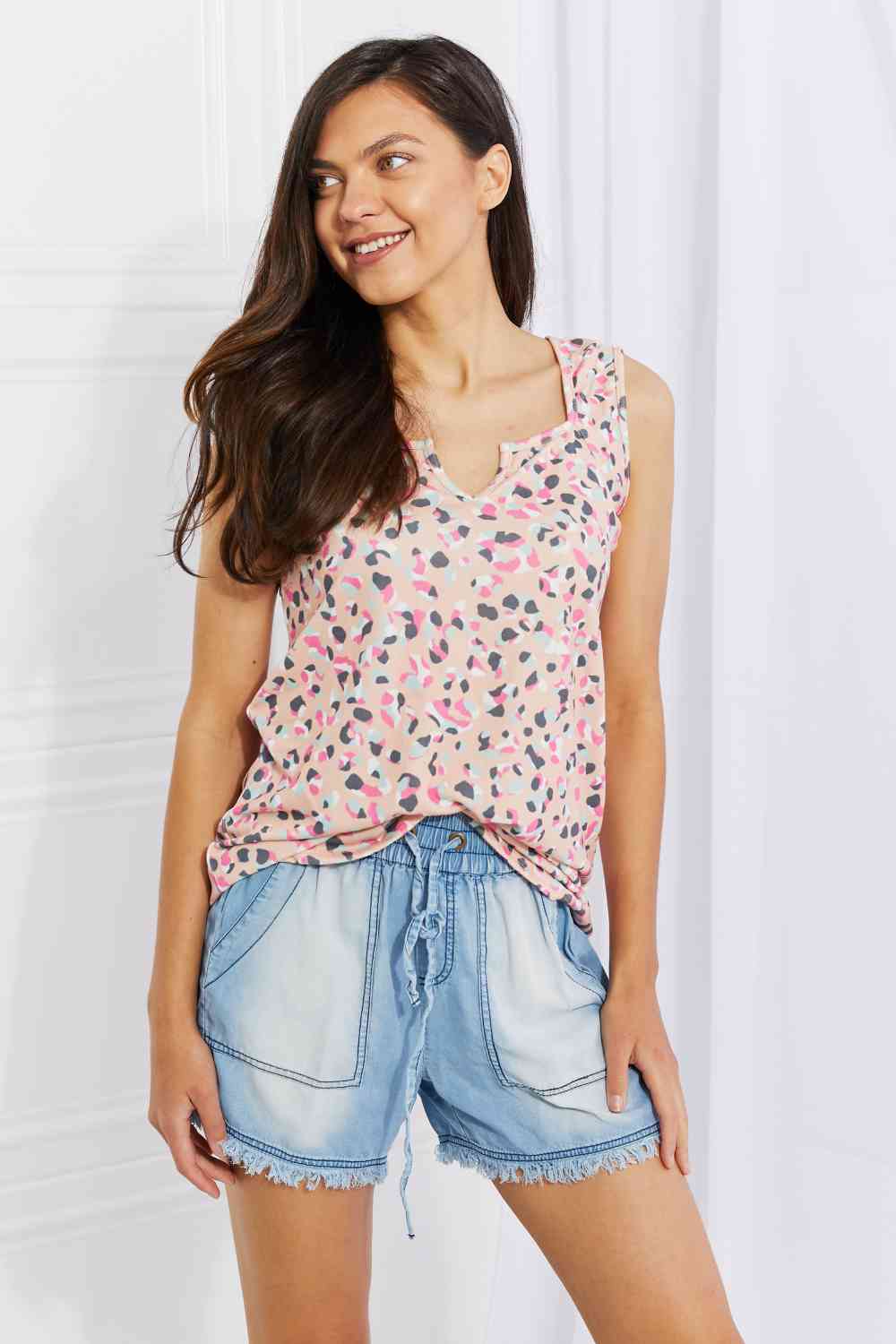 Heimish Printed Sleeveless Top