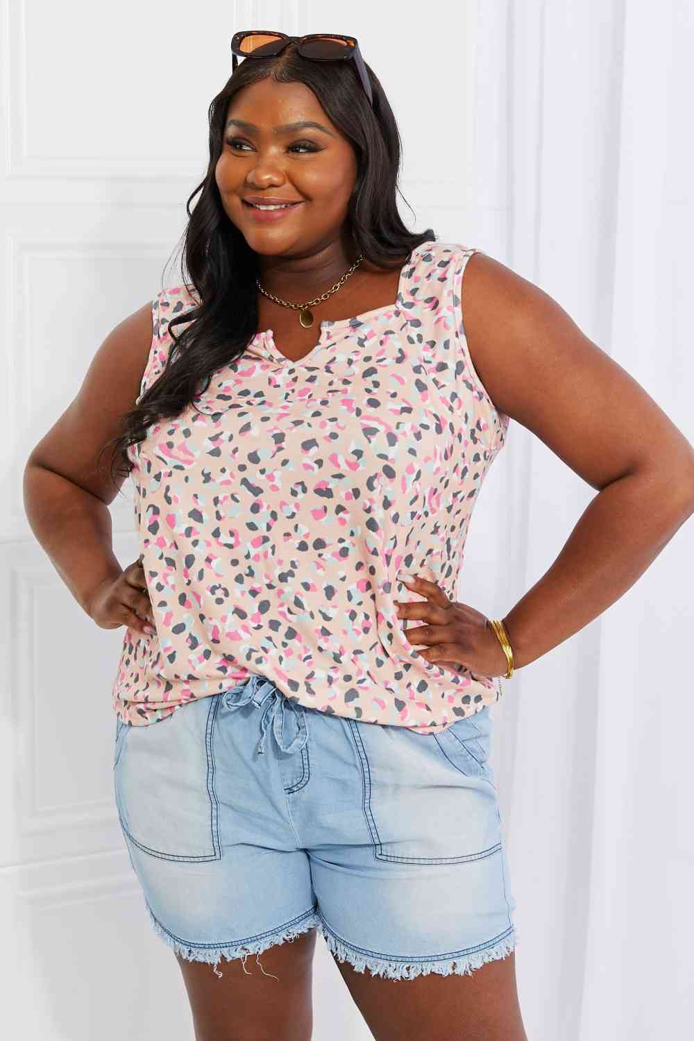 Heimish Printed Sleeveless Top